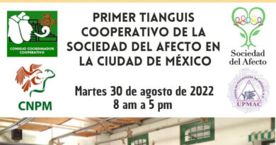Primer Tianguis Cooperativo de la Sociedad del Afecto en la Ciudad de México